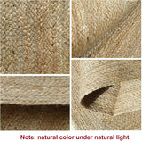Round Jute Rug 6Ft,Soft and Chunky Natural Fiber,Handwoven Rugs