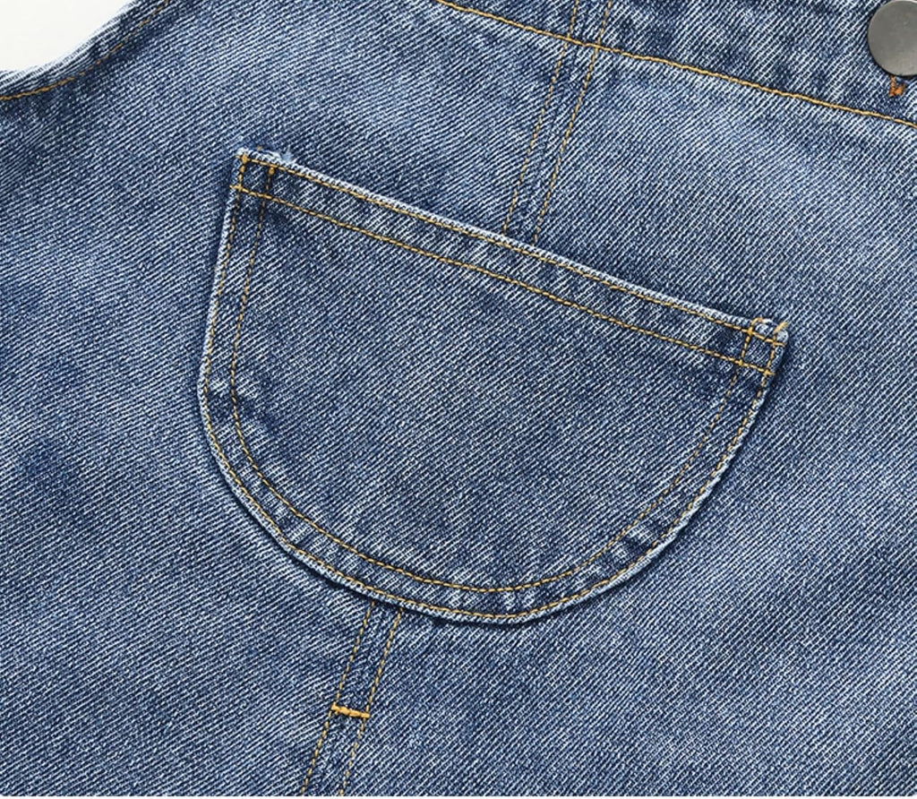 Baby Denim Overall Toddler Soft Cute Workwear Bib Pants Jeans Jumpsuit