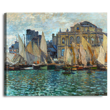 The Museum at Le Havre by Claude Monet The World Classic Art Reproductions, Giclee Canvas Prints Wall Art