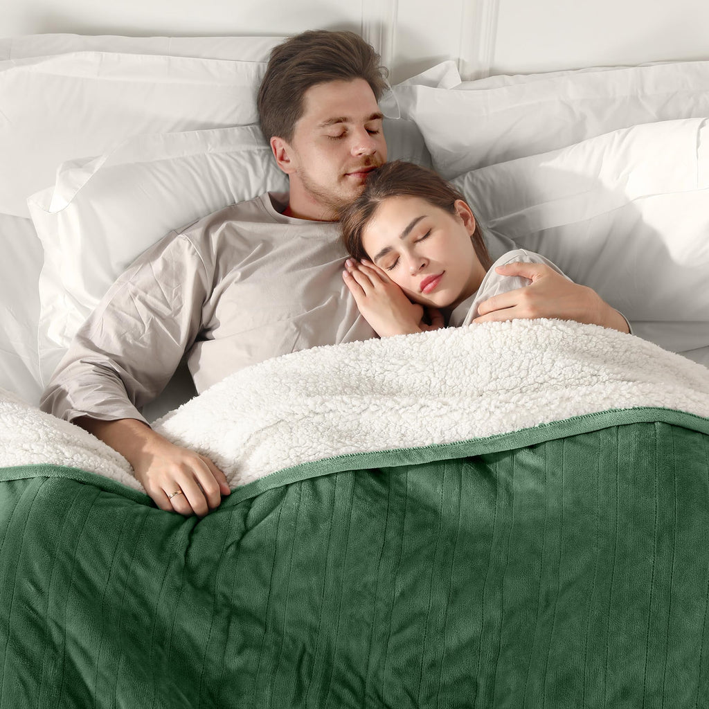 Heated Blanket Queen, 84"x90" Electric Blanket Queen Size Dual Control with 5 Heating Levels & 10 Hours Auto Off