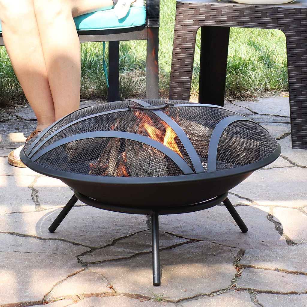 Pit Bowl with Spark Screen, 23.25" Outer / 21" Inner Dia