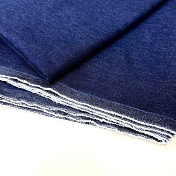Stonewashed Softened Pre-Washed Denim Fabric, 100% Cotton, 10 Ounce Heavy Denim, Cotton Fabric by The Yard (58"