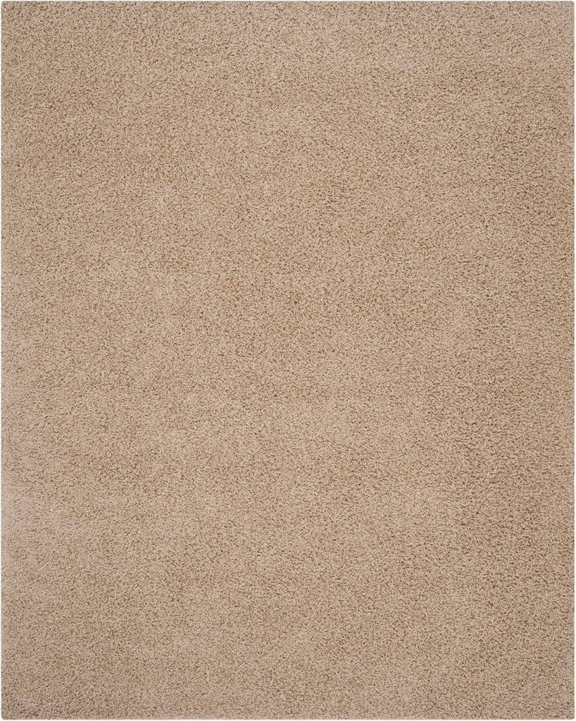 Area Rug 8x10 - Athens Shag Collection - Large - Beige, Non-Shedding & Easy to Clean, Ideal, Dining Space (SGA119G)