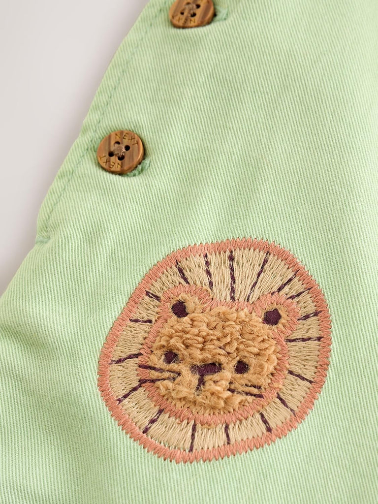 Baby Twill Dungarees and Bodysuit Set