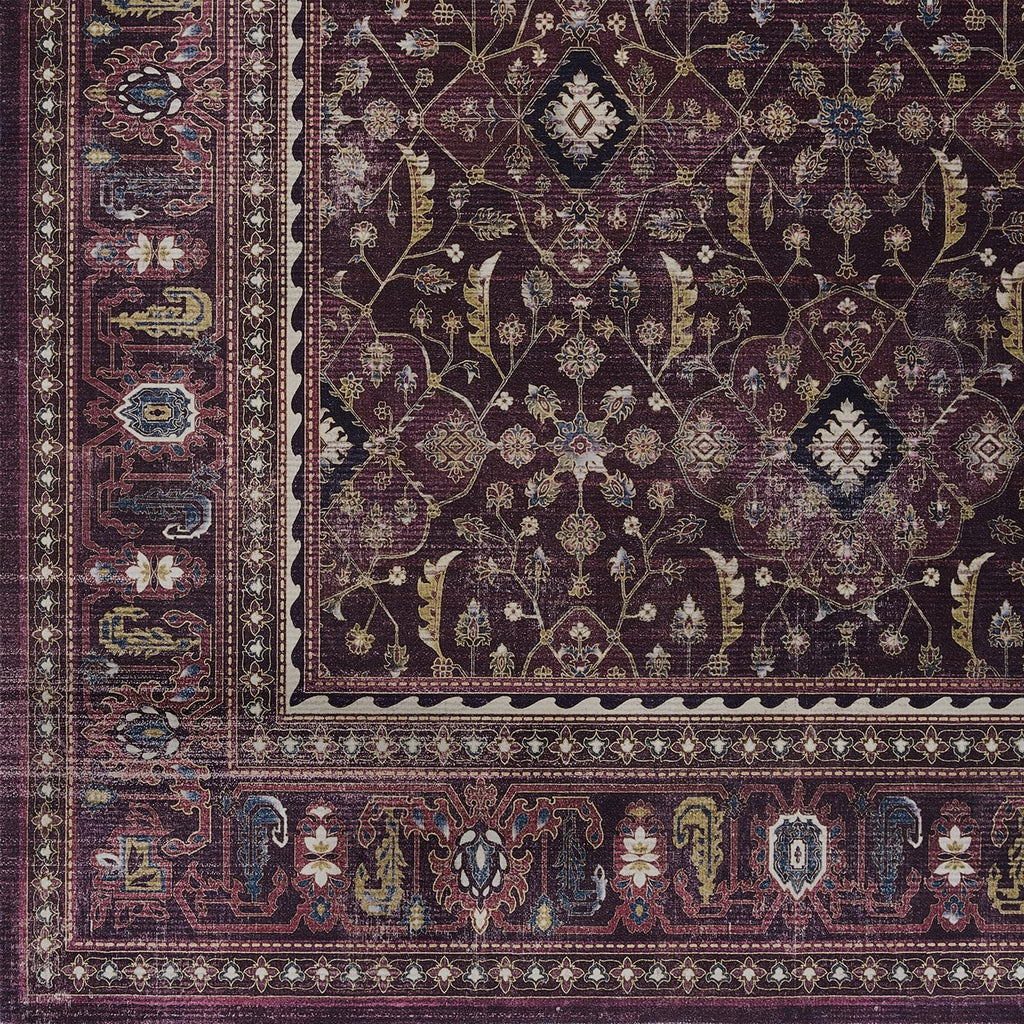 Fig 2x6 Hallway Runner Rugs Non Skid Washable, Earth Tone Dark Academia Carpet Runners for Ktichen 6ft, Luxurious