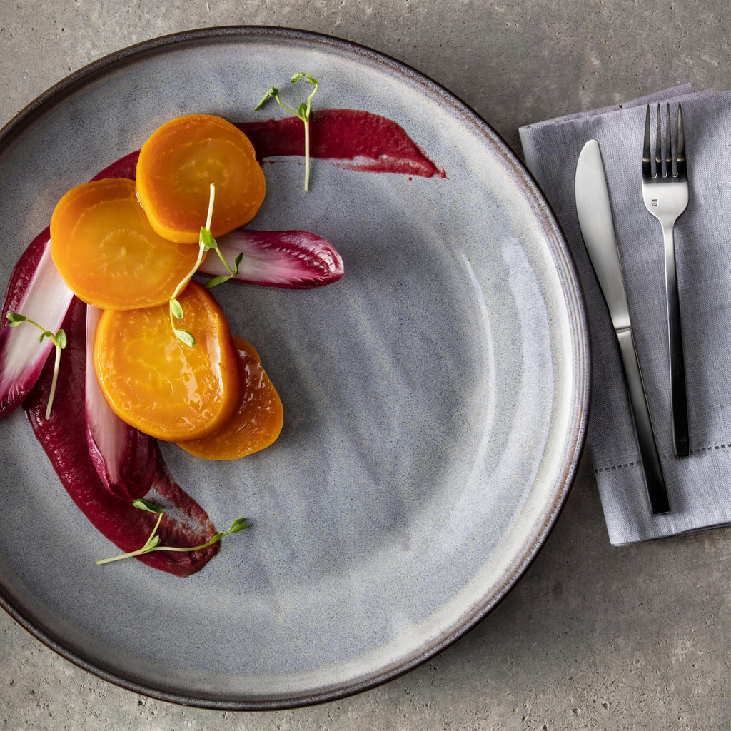Eater x Celestre Stoneware, 16 Piece Dinnerware Set (Service for 4), Borealis Silt
