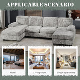 Furniwell Convertible Sectional Sofa Couch