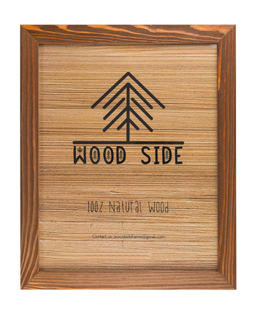 Rustic Wooden Poster Picture Frame 18x24 - Natural Solid Eco Distressed Wood for Wall Mounting Photo Frame - Honey