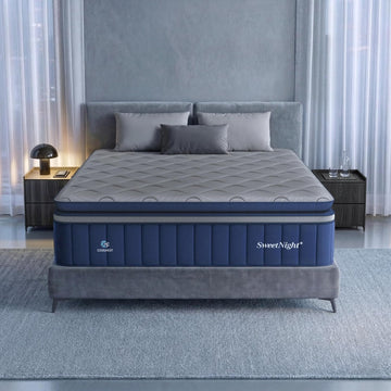 CoolNest Hybrid Cali King Mattress 14 Inch, Cooling Pillow Top | Cool Night Sleep for Hot Sleeper, 7-Zone Ergo