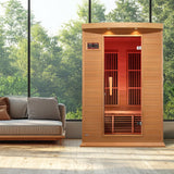 2-Person Low EMF FAR Infrared Sauna with Chromotherapy Lighting and Speakers, Maxxus Toulouse - Personal Indoor Spa for House and Home Gym A129-B001UUKWKM