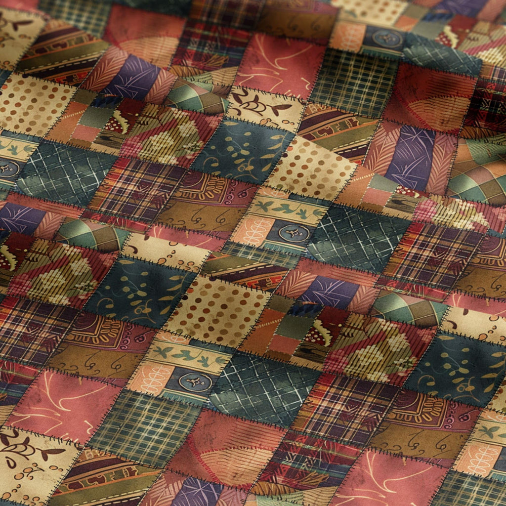100% Cotton Fabric by the Yard - Turkish Quality Quilting & Sewing Fabric, 1 Yard x 1.69 Yards Wide, Patchwork Cotton