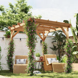 6.6' x 6.6' Outdoor Pergola with Stable Structure and Concre - Image 2