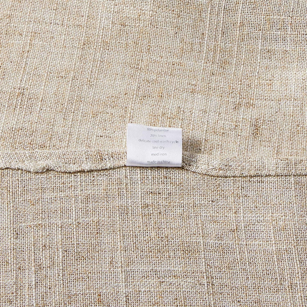 Toscana Contemporary Hemstitched Linen Blend 60 x 60 Inch Table Cloth for Dinner Table, Parties, Wed