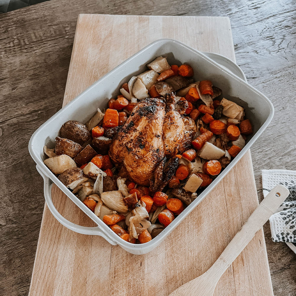 9x13in Deep Porcelain Baking Dish - Oven to Table, Freezer Safe