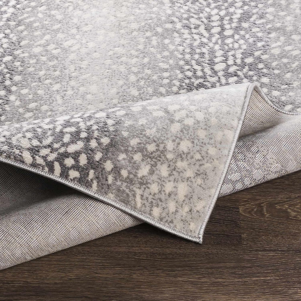 Pembroke Living Room, Bedroom Area Rug - Animal Print Antelope Striped Ombre - Contemporary Modern Minimalist