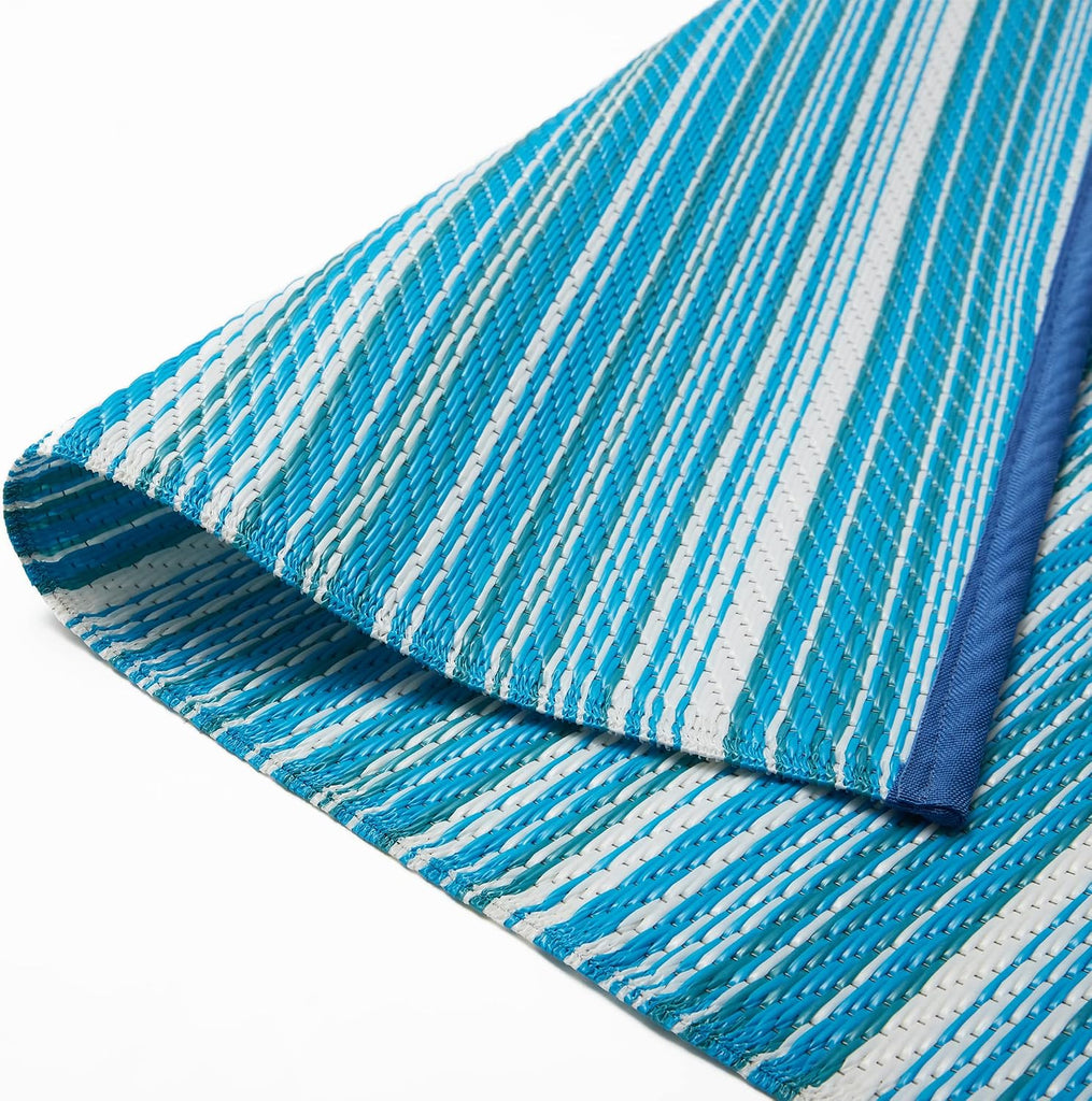 Reversible Outdoor/Indoor Plastic Rug Plastic Straw Rug Waterproof Portable Mat, Easy to Clean and Fold,Perfect for