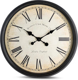 Bernhard Products Large Decorative Wall Clock 20 Inch Silent Non Ticking Battery Operated Quartz Vintage Stylish with