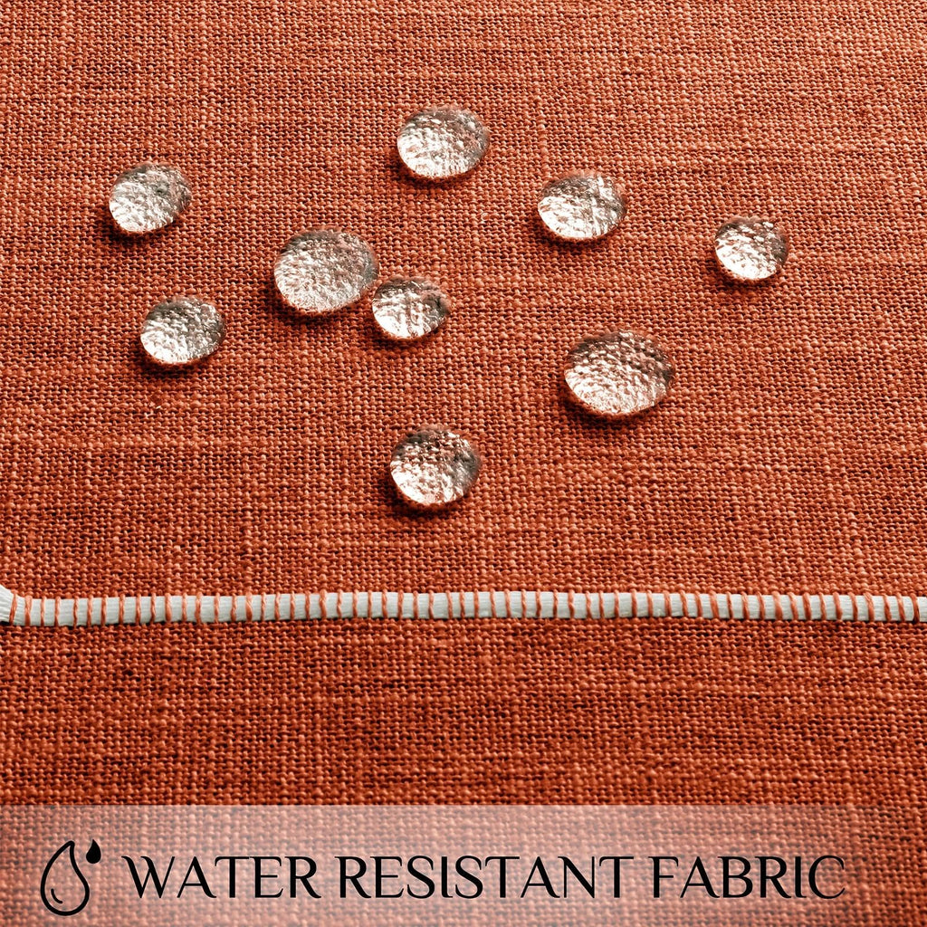 Fall Linen Rectangle Tablecloth with Tassel, 55 x 120 Inch