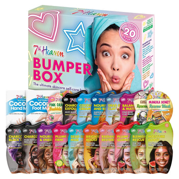 Variety Face Mask Gift Set, Mud & Peel-Off Skincare Treatments