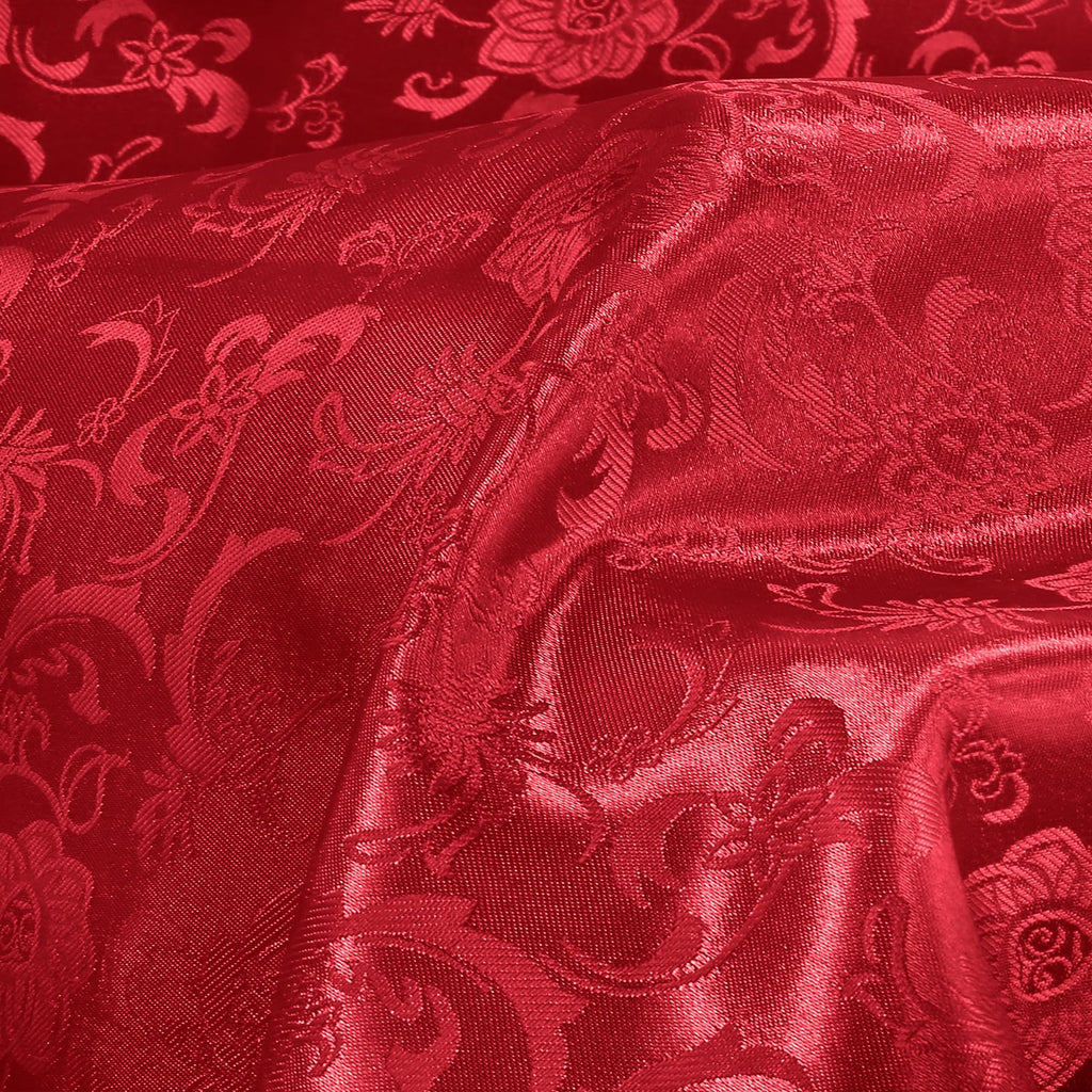 Red Satin Fabric, 1 Yard, 60 Inches Wide