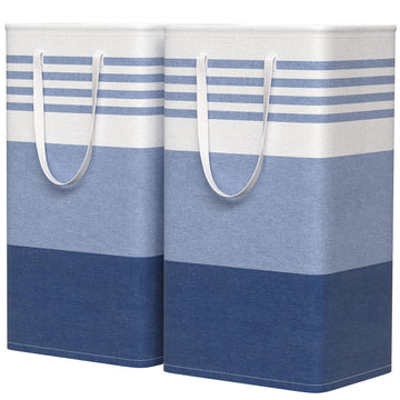 2 Pack Laundry Baskets, Collapsible Dirty Clothes Laundry Hampers