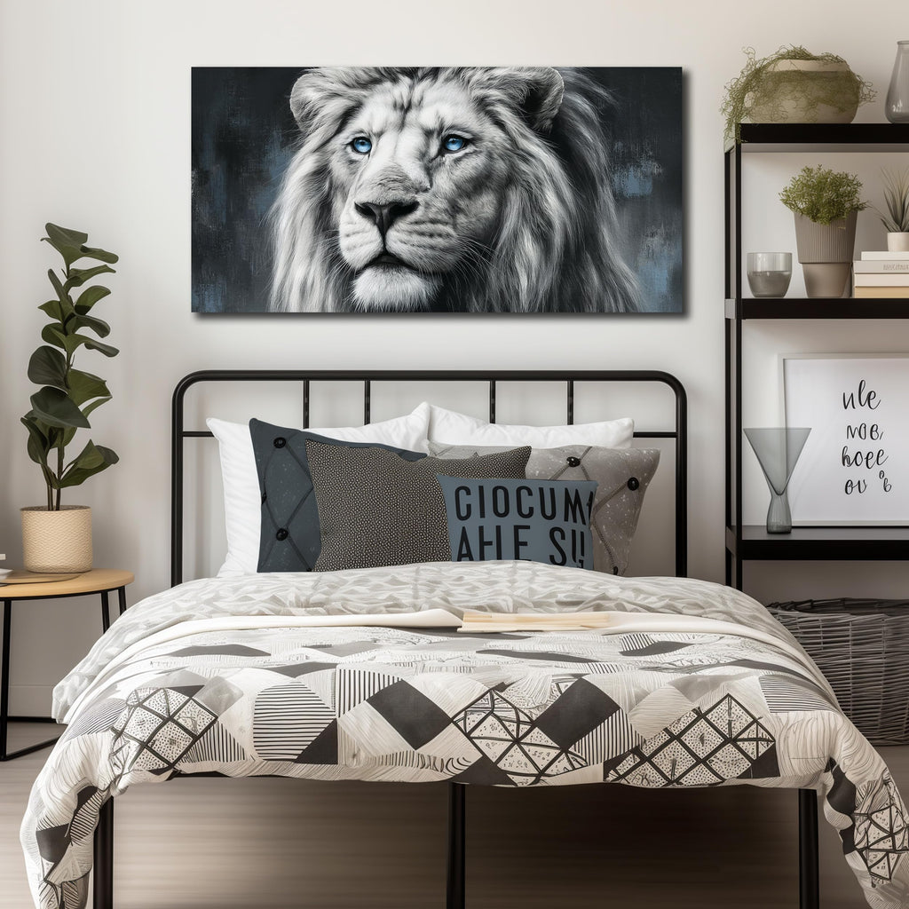 Lion Canvas Print Picture Striking Wildlife Wall Art
