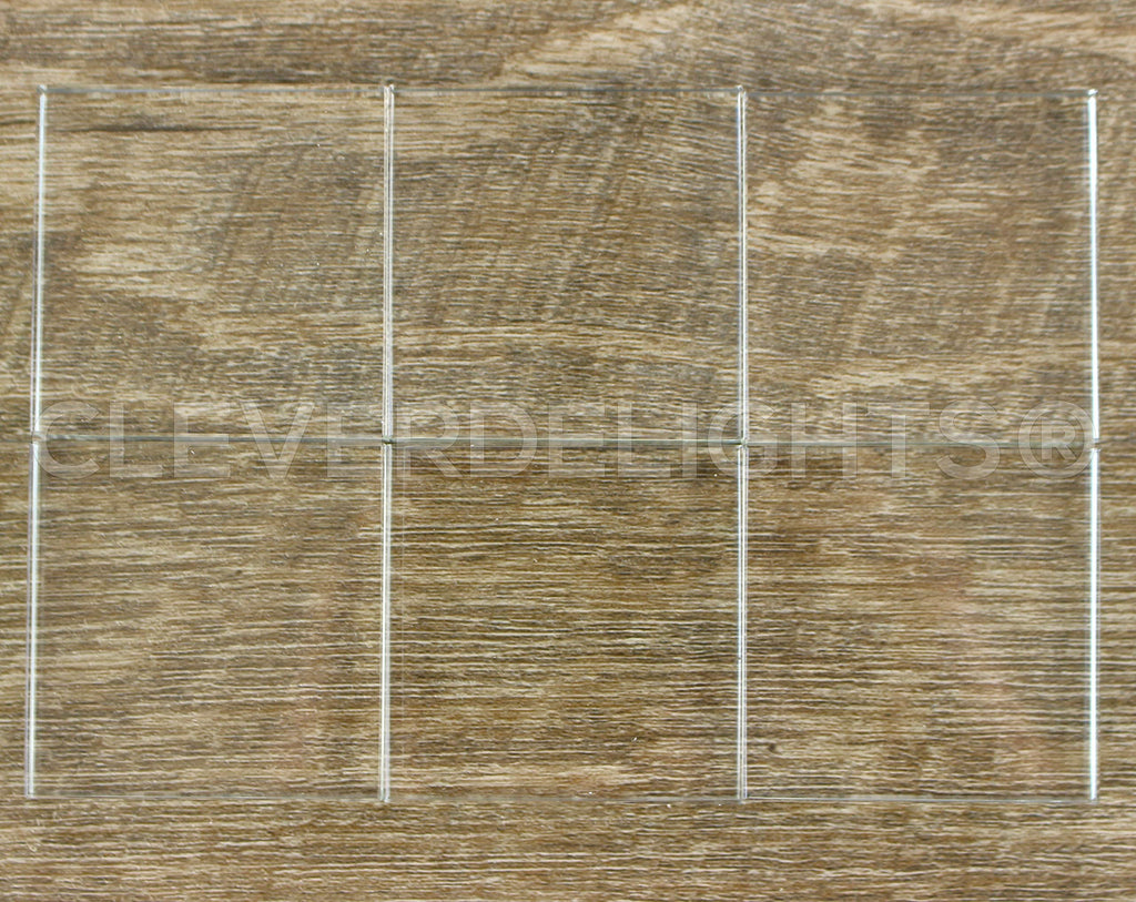 2" (50mm) Square Glass Tiles - 10 Pack