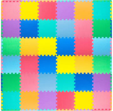 Play Mat, Soft Foam Floor Tiles for Kids, Interlocking EVA Panels for Playpen Use, Crawling Development Surface, Safe