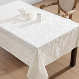 Annaleigh Tablecloth Jacquard Fabric, Wrinkle Resistant for Dining, Holiday, Party, Wedding or Banqu