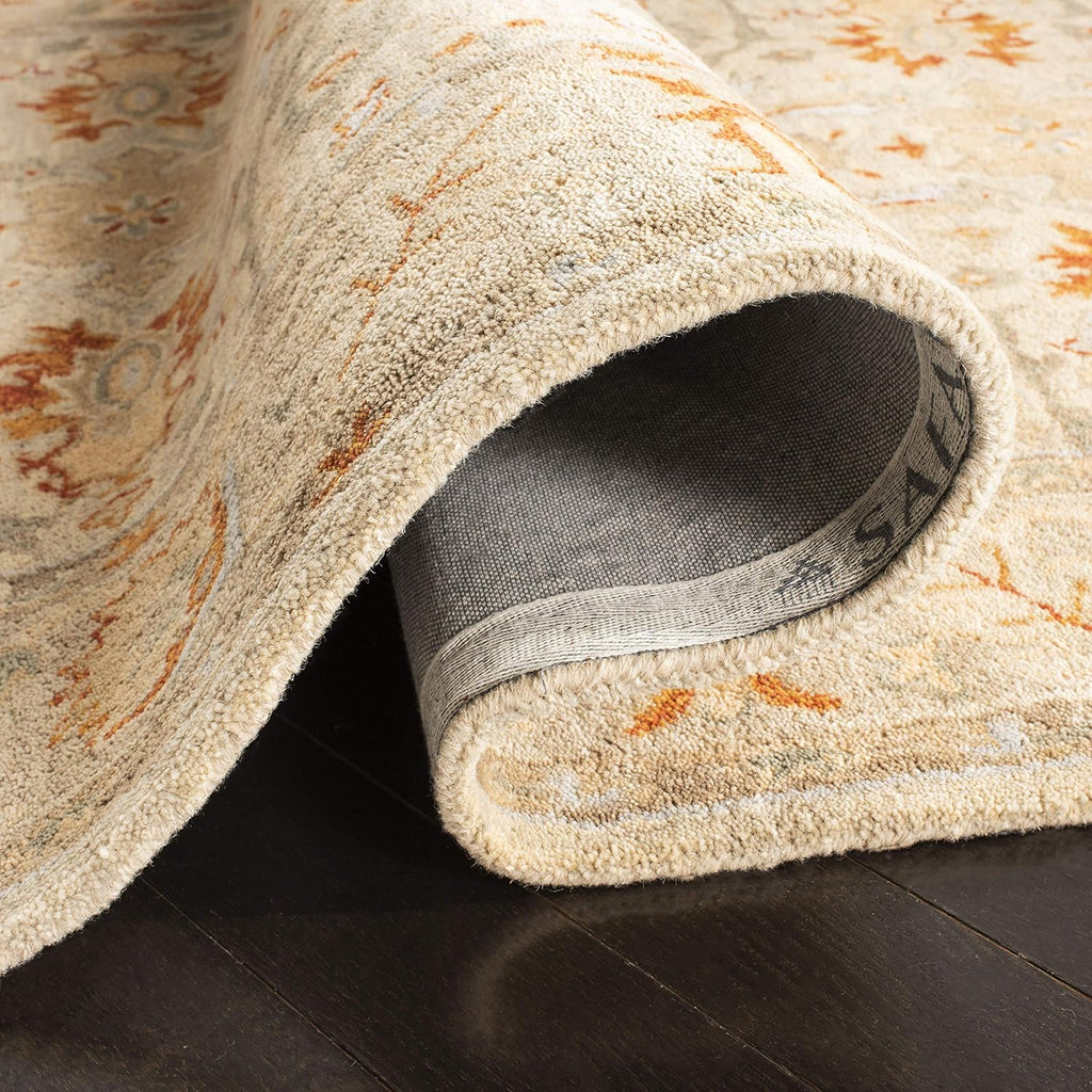 Antiquity Area Rug - 9' x 12', Beige & Multi, Handmade Traditional Oriental Wool