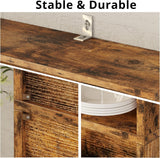 Industrial Bookshelves and Bookcases with Doors Floor Standing 6 Shelf Display Storage Shelves 70 in Tall Bookcase