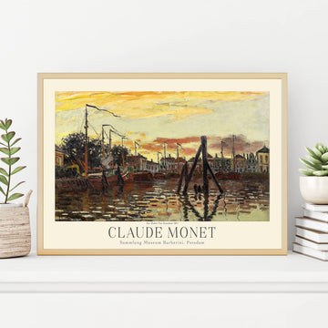 Claude Monet Prints, Museum Gallery Exhibition Poster, Claude Monet Art Works, Claude Monet Poster Prints, Vintage