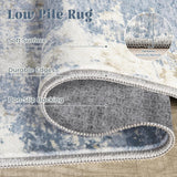8x10 Area Rugs for Living Room, Washable Modern Abstract Large Area Rug Neutral Soft Non Slip Kids Rug Stain Resistant