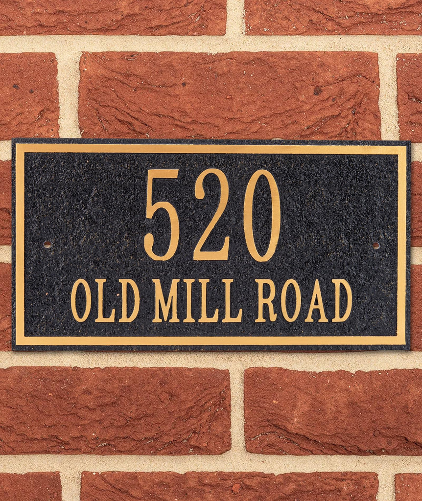 Plaque Sign, Address Numbers Signs Plate Outside Yard, Apartment, Office, Mailbox, Street, Garage, 911 Visibility Signage