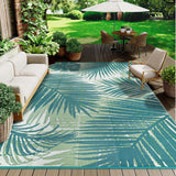 Plastic Outdoor Rug 8x10 Waterproof Outdoor Carpet Patio Rugs Tropical Camping Rug Outside RV Mat Ru