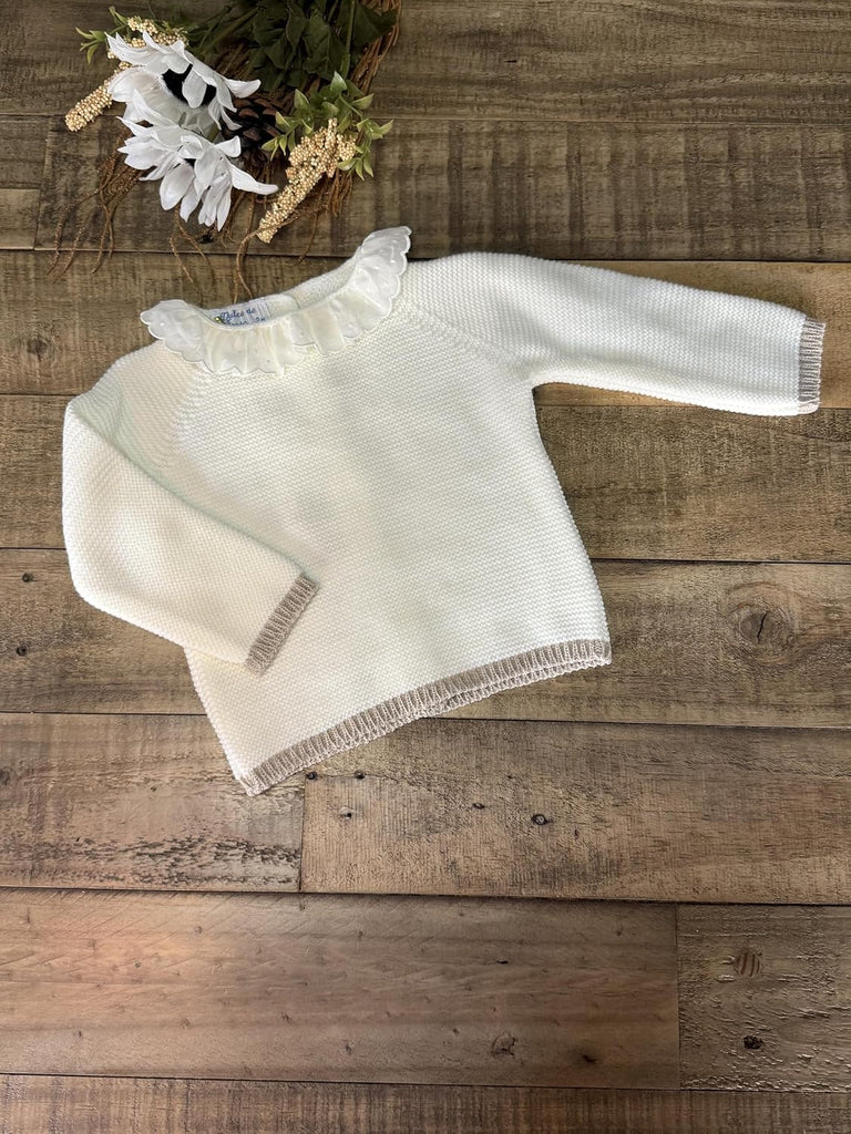 Piece Knitted Romper Set Sweater Hat Infant Boys Girls Overalls Soft Outfit Long Sleeve - Made in Spain
