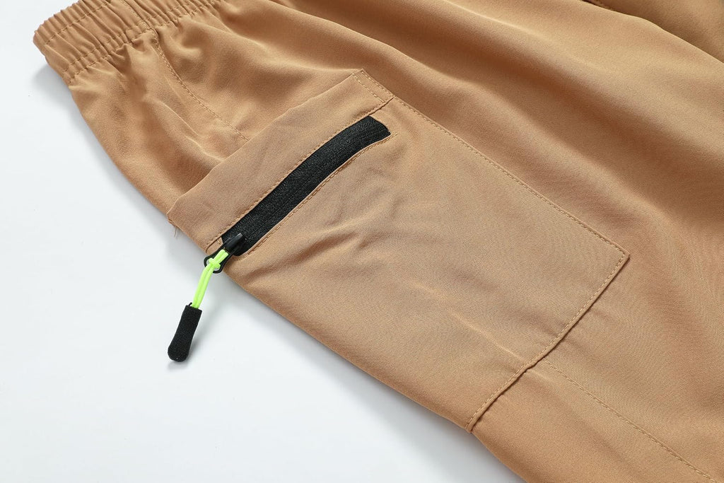 Boys Quick Dry Cargo Shorts Kids Hiking Shorts Toddler Lightweight Athletic Running Shorts