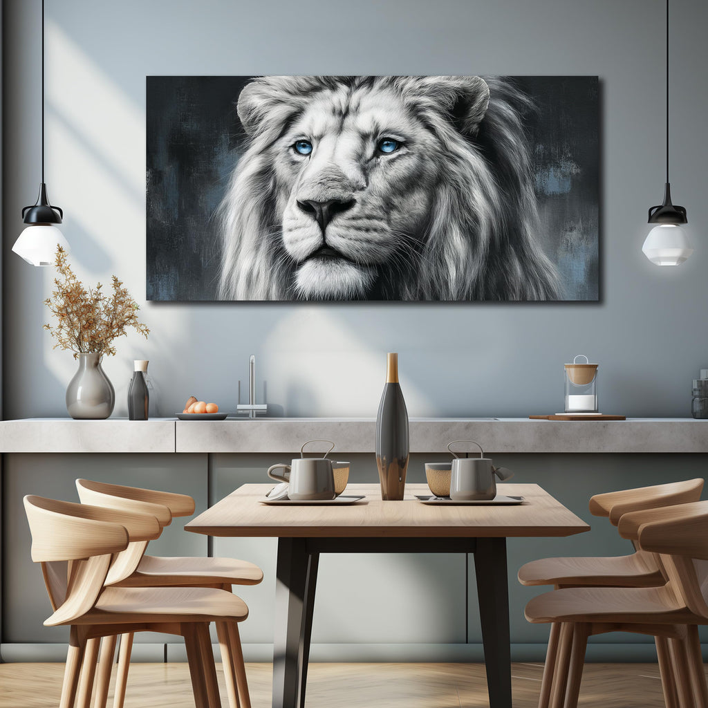 Lion Canvas Print Picture Striking Wildlife Wall Art