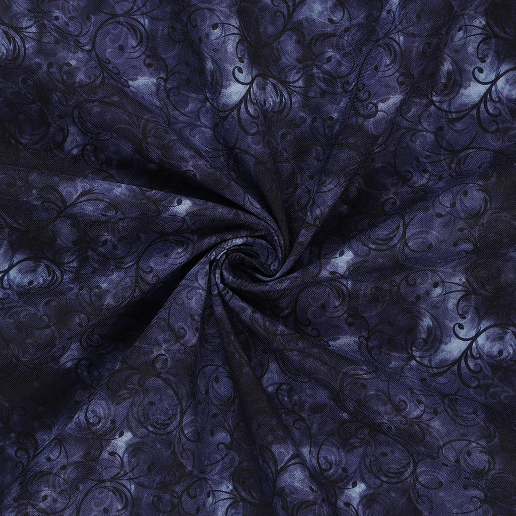 Elegance Cotton Fabric [45in. Wide], Navy