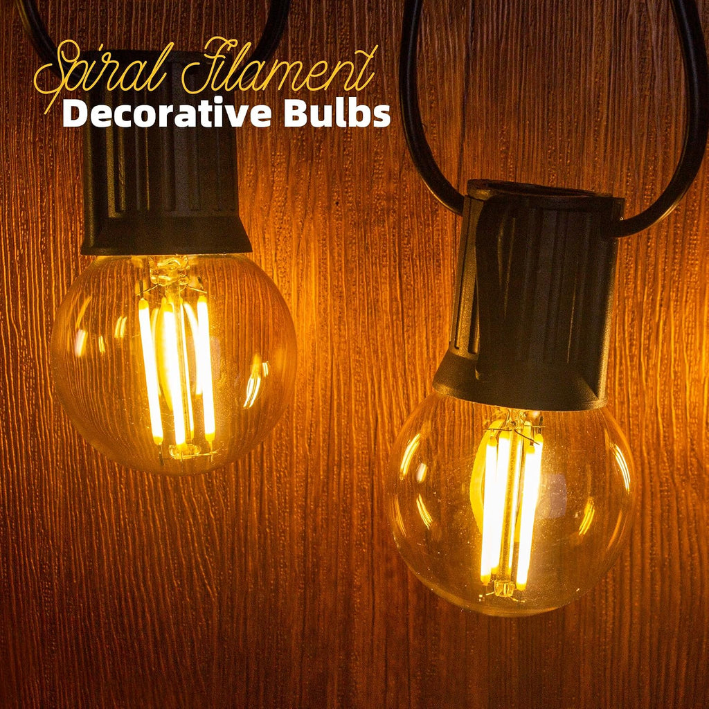 Dimmable G16.5 Amber LED light Bulb 40 Watt,E26 Vintage Edison Light Bulb