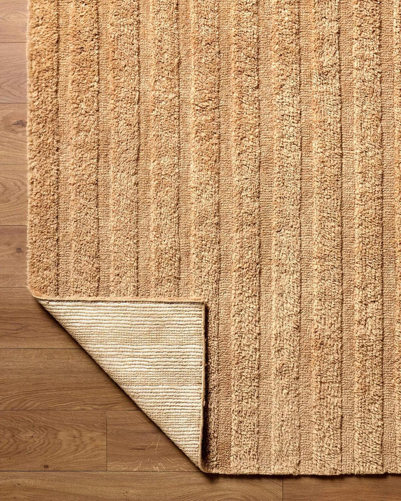 Konani Wool Machine Washable Area Rug - Striped Tone On Textured - Contemporary Modern Minimalist Transitional
