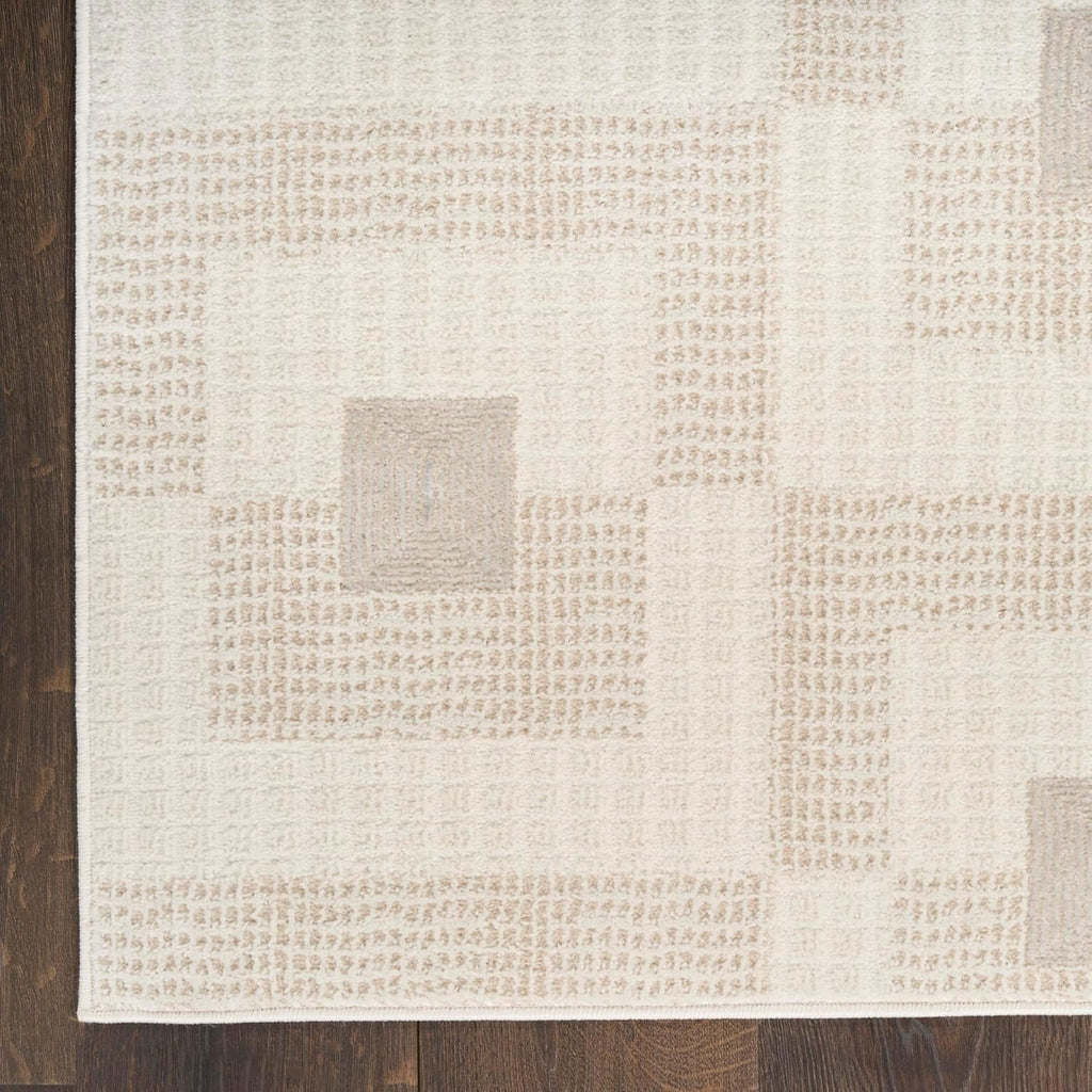 Home Nordic Ivory Beige Area Rug - Easy Clean, Non Shedding, Bed Room, Living Room, Dining Room, Kitchen (4'