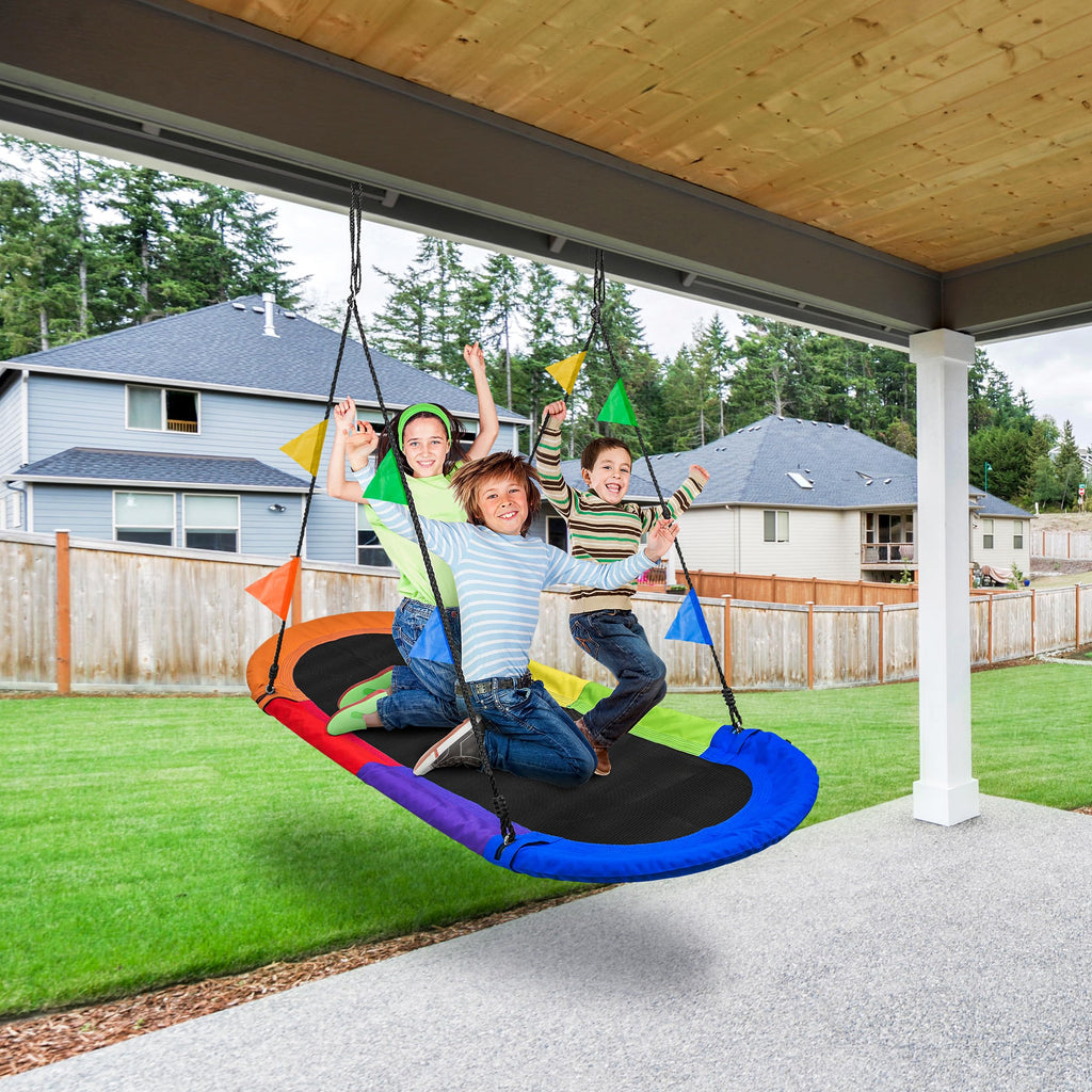 Saucer Swing for Kids, 700 lb Platform (Oval, 66 Inch)