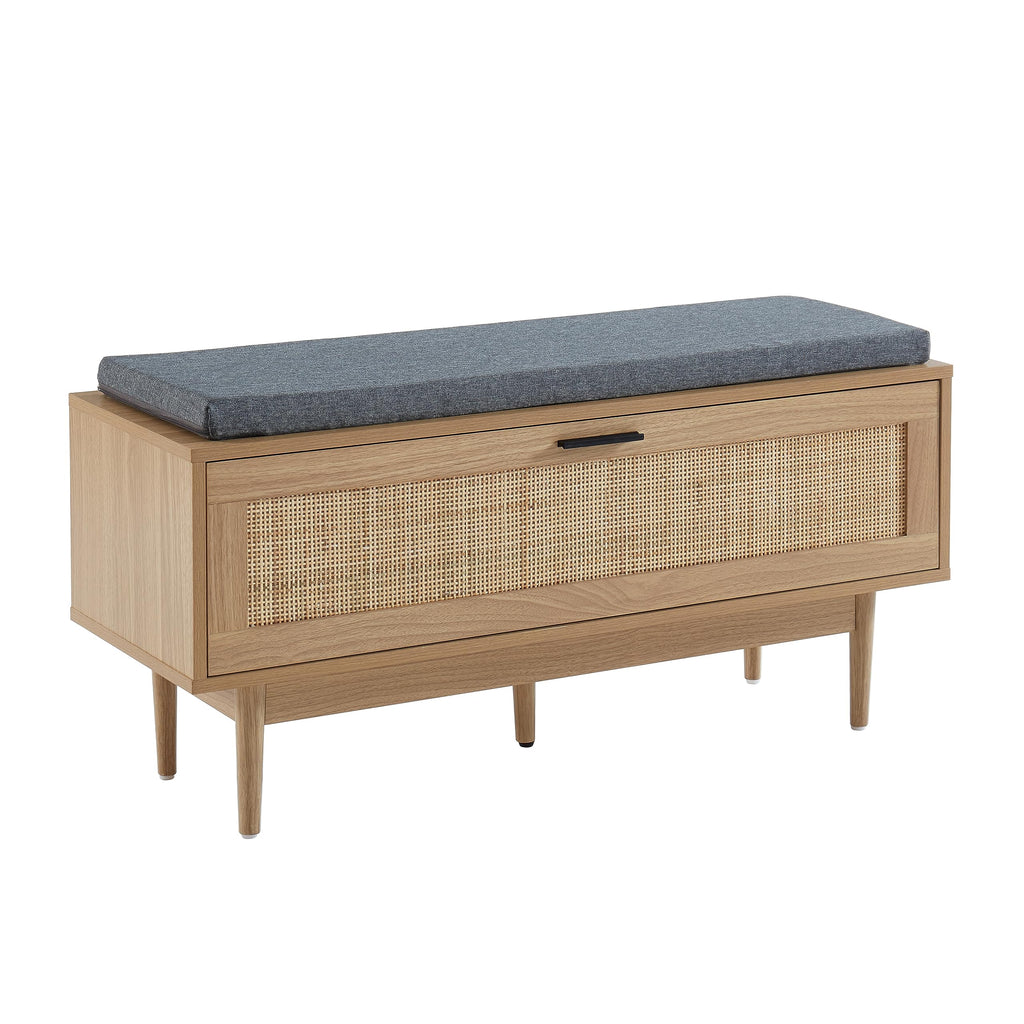 Amana Caning Rattan Shoe Bench 100 cm