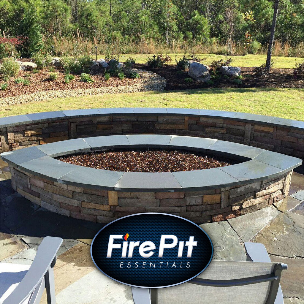 H-Burner for Fire Pits and Fireplaces | 36 Inch, Stainless Steel Burner | Includes Accessory Kit