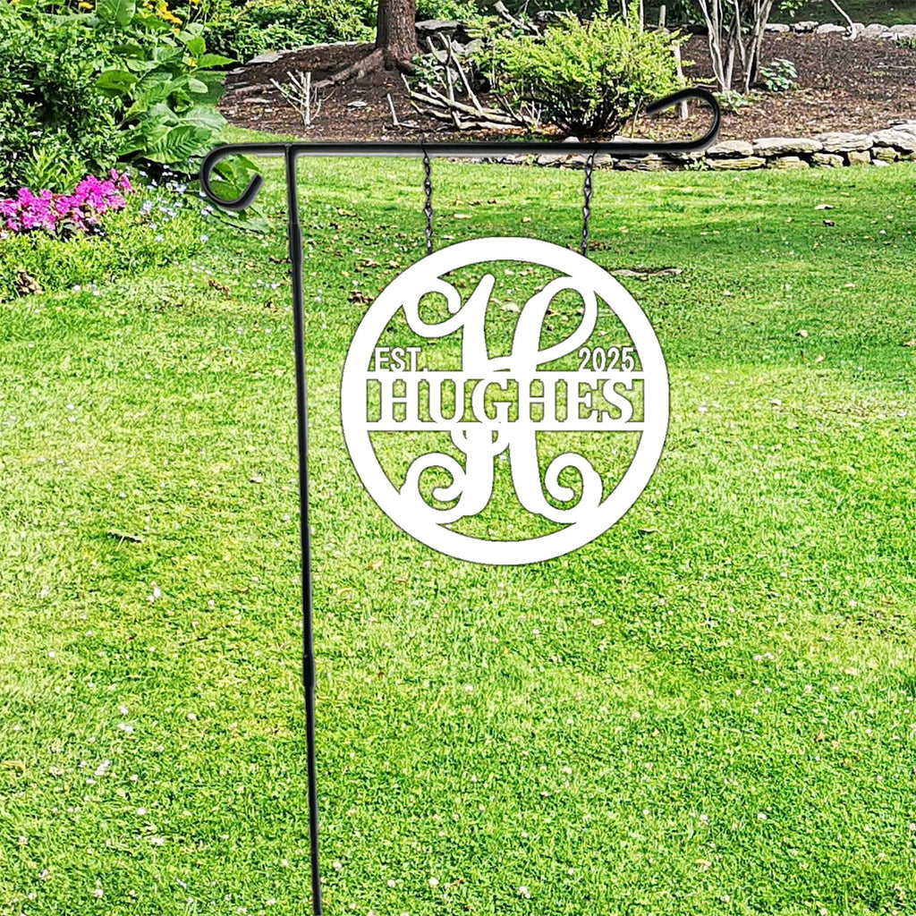 Custom Lamp Post Name Hanging Sign Outdoor Yard Decor Metal ACM Porch Wall