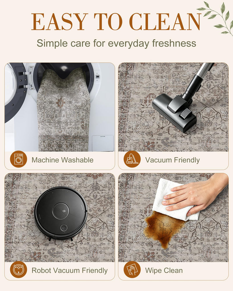 Washable Runner Rug, Soft Non Slip Carpet Kitchen
