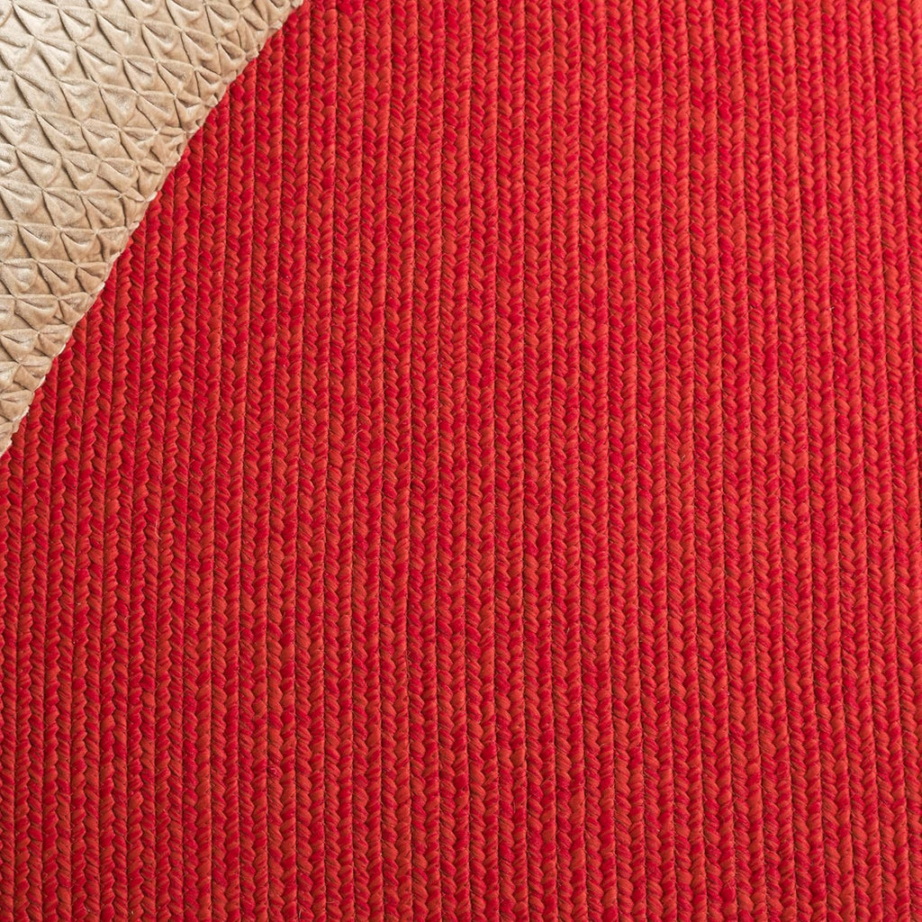 Braided Indoor/Outdoor Washable Oval Rug, Rust & Red BRD317P