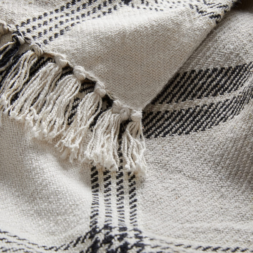 50x60 Throw Blanket - Soft and Breathable Cotton Throw Blanket for Couch, Bed, Chair - Decorative Blankets Perfect