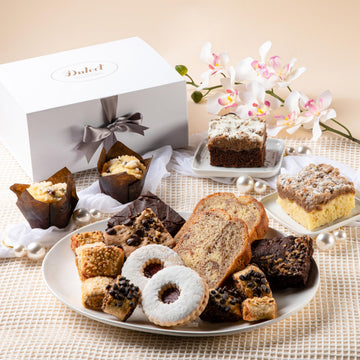 Gourmet Bakery Gift Basket - Premium Freshly Baked Goods Assortment, Individually Wrapped Bakery Treats- Elegant Gift